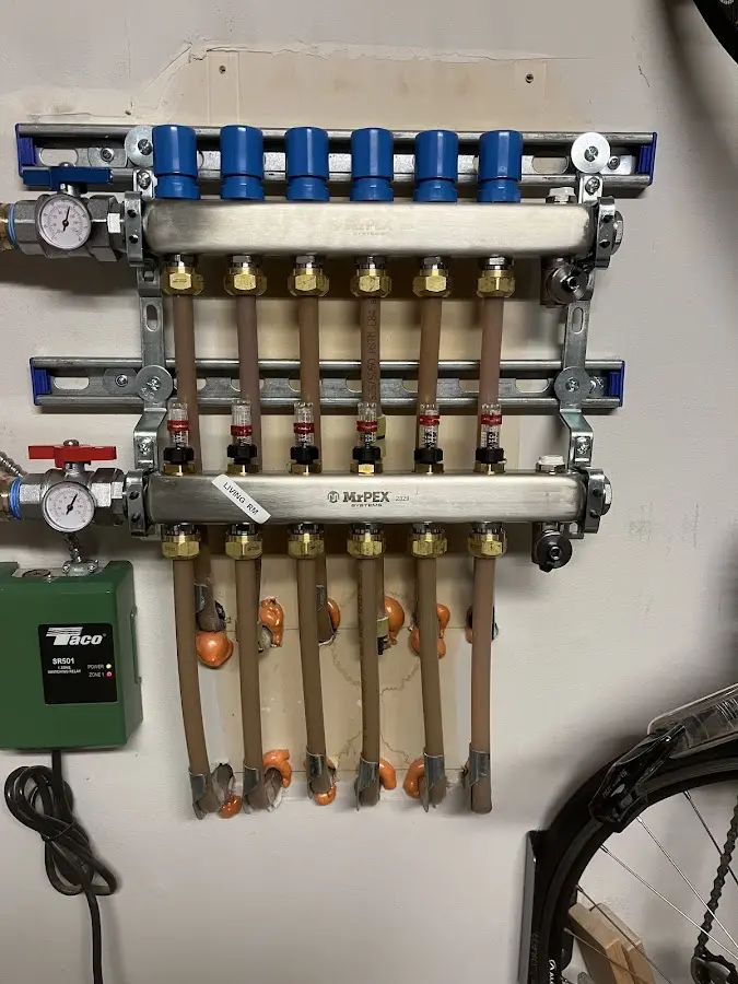 Plumber performing Gas Leak Detection at a residential property in Beckley